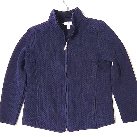 croft & barrow Navy Blue Jacket XS - Picture 1 of 4